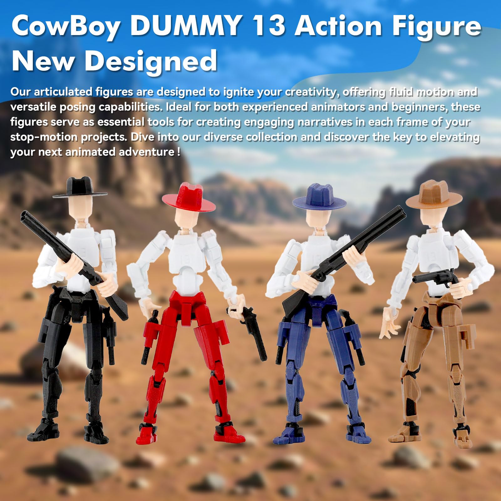 Amazon.com: Deeplus Titan 13 Action Figure, Cowboy Already